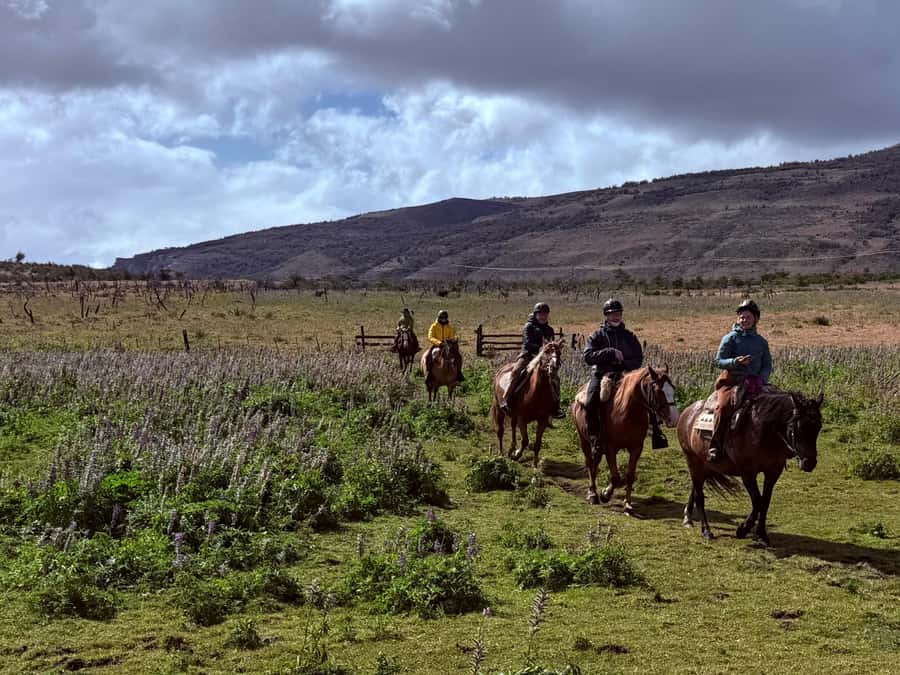 Puerto Natales: Full Day Horse Riding to the Mountains - Climbing toward the Paine Massif view