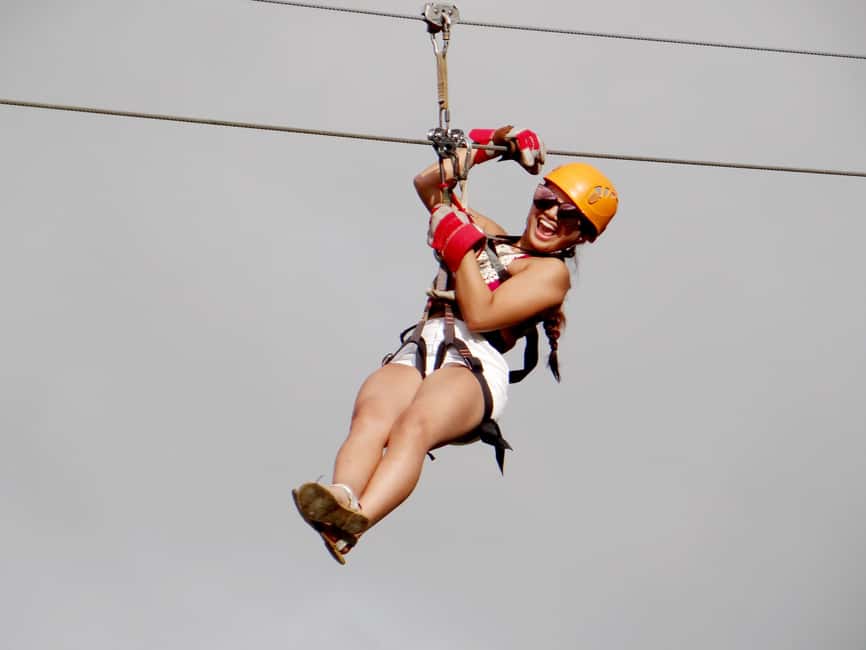 Puerto Plata: Zip Line, Horseback Riding, & Waterfall Combo - Six zip lines with a tropical view