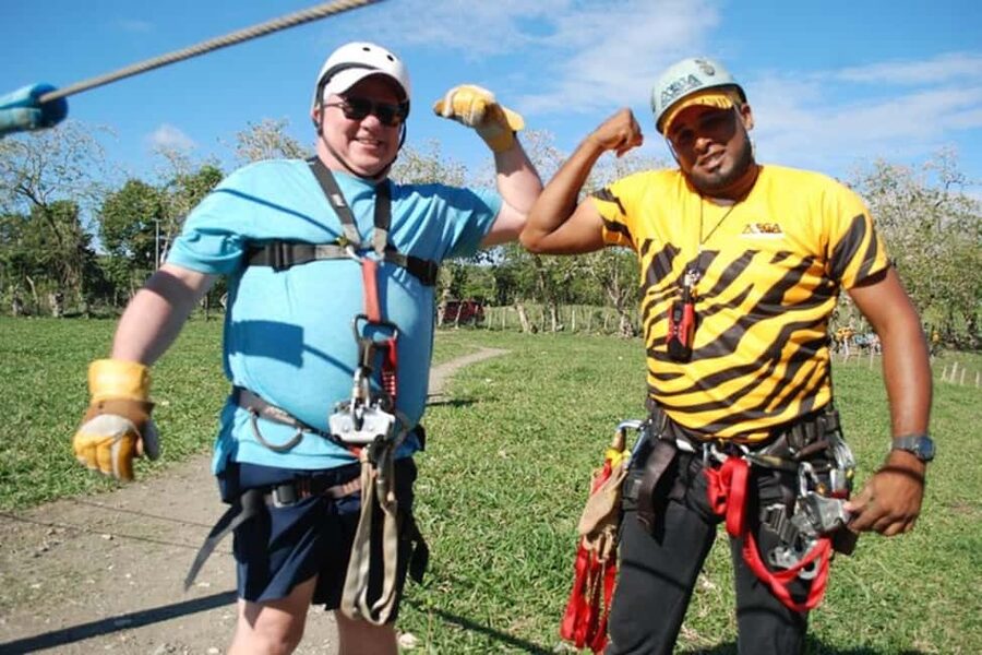 Puerto Plata: Zip Line, Horseback Riding, & Waterfall Combo - Dominican lunch after the exertion