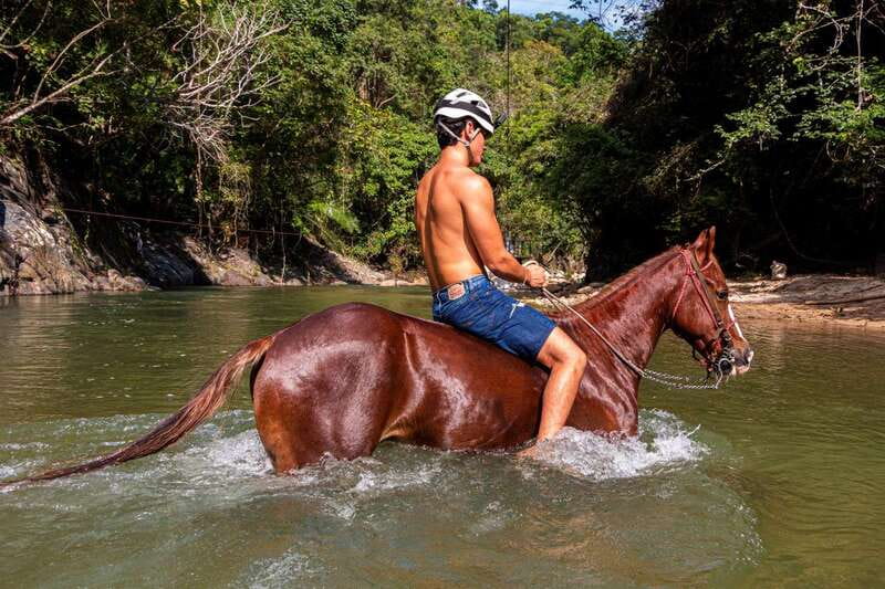 Puerto Vallarta Horseback Riding - Leaving the meeting point for the forest