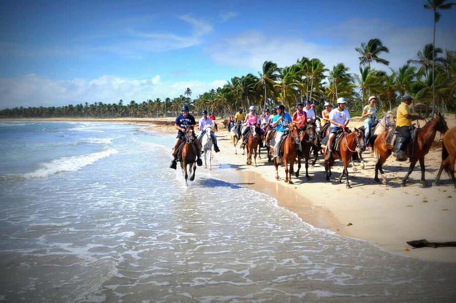 Punta Cana: Horseback Riding through Stunning Beaches - Arriving at the beach