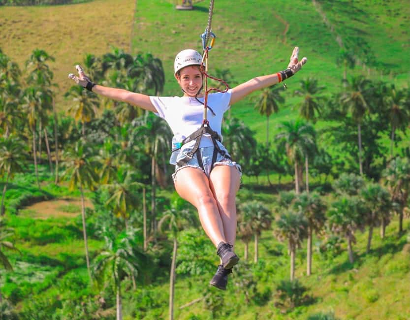 Punta Cana: Jungle Safari Zipline, Buggies and Horse Riding - The eight-line zipline is the main rush