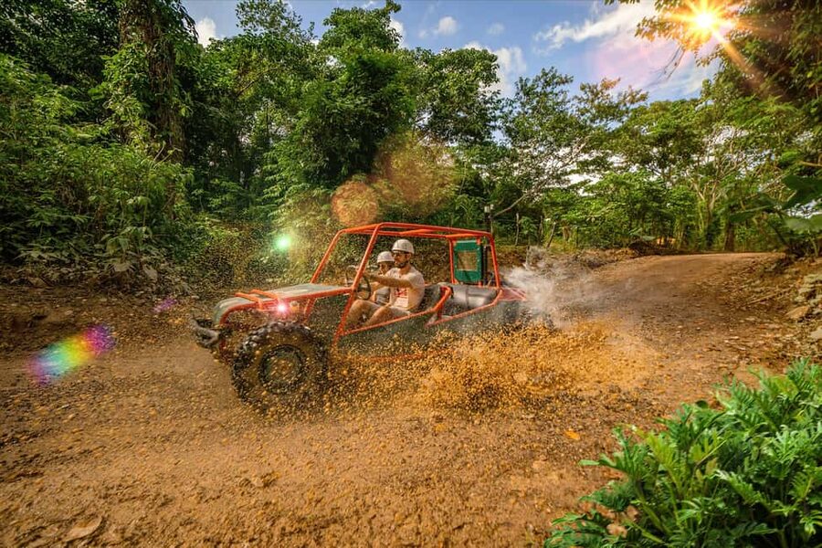 Punta Cana: Zipline, Chairlift, Buggy & Horse Ride Adventure - Zip lines over the tropical forest
