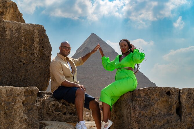 Pyramids of Giza Photoshoot & Tour with Camel, Horse & Shopping - Khafre’s Pyramid in a shorter visit