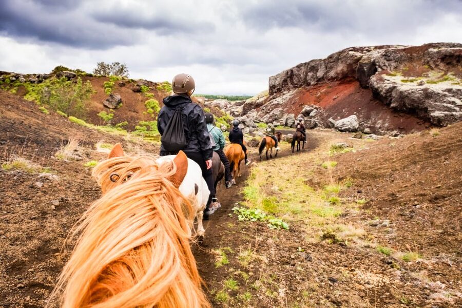 Reykjavik: Red Lava Horse Riding Tour - Getting to the stable and preparing for the ride