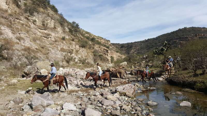 San Miguel Allende: Half-Day Horseback Riding Adventure - Crossing the river and riding through ranch country