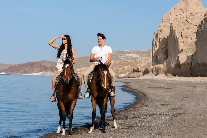 Santorini: Horse Riding to the Black Sandy Beach (Eros beach) - Weather, clothing, and what to bring