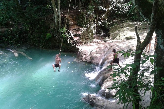 Secret Falls, Blue Hole, and Horseback Riding from Ocho Rios - Swimming at Blue Hole after the ride