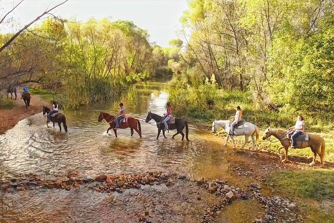 Sedona Horseback Rides At Dead Horse Ranch with River Crossing - Dead Horse Ranch State Park is the setting