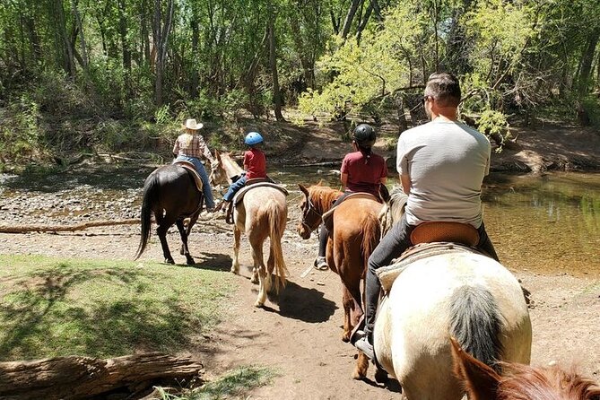 Sedona Horseback Rides At Dead Horse Ranch with River Crossing - The Outlaw trail and the higher views