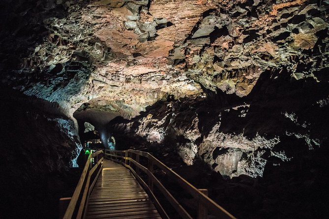 Silver Circle: Lava Cave, Waterfalls & Iceland Horses-Small Group - Entering Viðgelmir Lava Cave