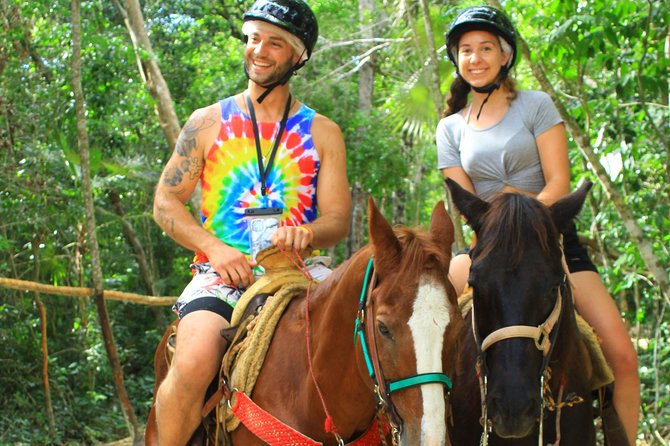 Single ATV, Horseback Riding, Ziplines and Cenote Swim - Horseback riding in the Mayan jungle
