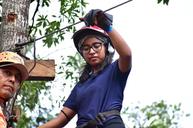 Single ATV, Ziplines, Cenote & Horse Riding from Cancun & Playa Del Carmen - The zipline circuit and its 240-pound limit