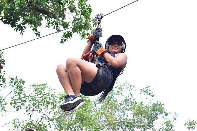 Single ATV, Ziplines, Cenote & Horse Riding from Cancun & Playa Del Carmen - ATV driving over rough jungle roads