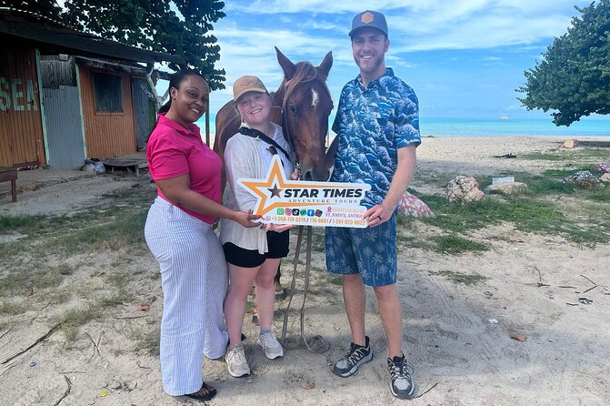 St. John's,Antigua Horse Back Riding & bareback swim & Fort beach - The bareback swim is the signature moment