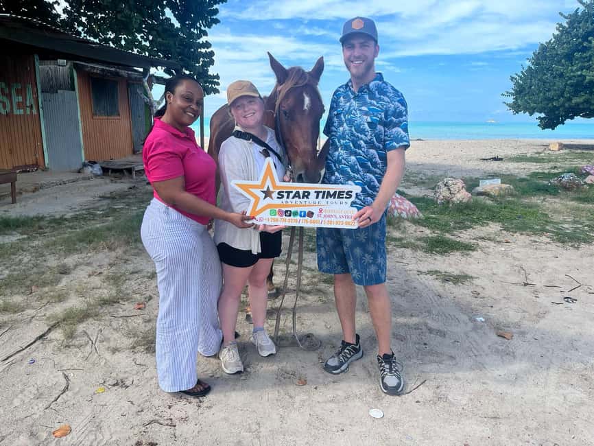 St. Johns: Horseback Riding Bareback Swim, &Fort James Beach - Meeting your driver at Heritage Quay