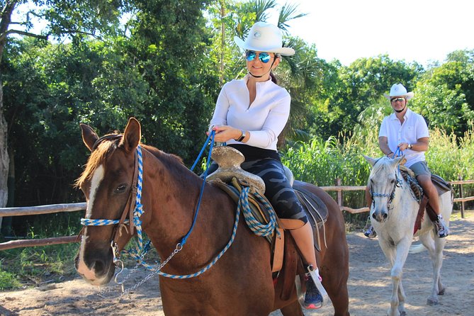 STROLL the Jungle Trails on a HORSE. Includes Transportation and Equipment. - Who will enjoy this Cancun outing most