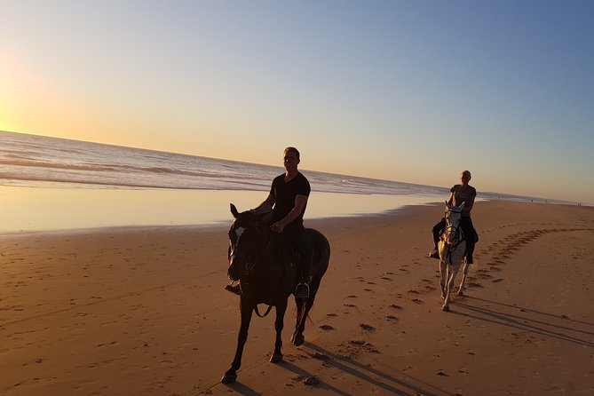 Stunning Sundown Beach Ride on horseback! MINIMUM 2 PARTICIPANTS - Crossing toward the Atlantic