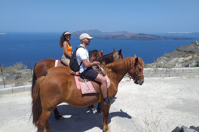 Sunset Horse Riding Experience to Caldera - Starting among the vineyards of Megalochori