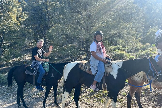Sunset Horseback Ride With BBQ Dinner Las Vegas - Meeting the horses and getting ready to ride