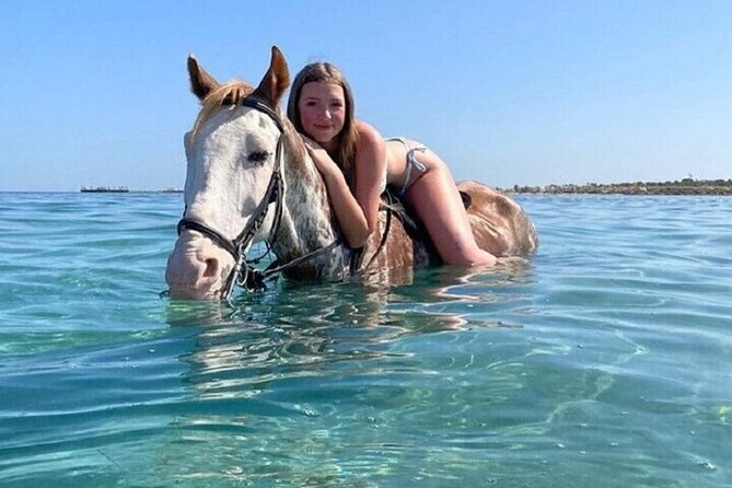 Swimming by Horse at Red Sea Beach & Desert with Dinner- Hurghada - One hour along the beach