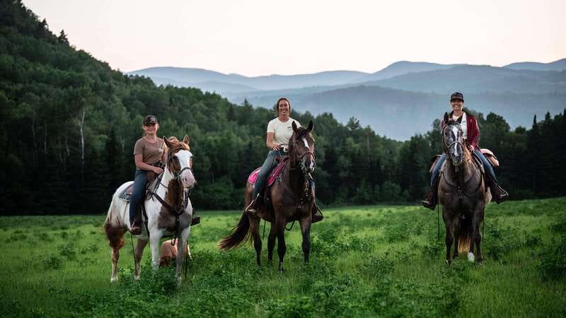 The Montagnarde: Guided horseback ride on mountain trails. - Settling into the saddle for 2.5 hours