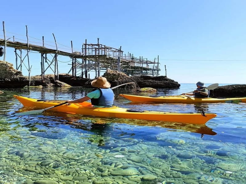 Trabocchi Coast: sea kayak excursion "The Little Horse" - Spezzacatena to Punta Torre