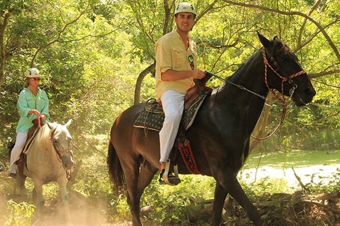 Tulum Jungle Horseback Ride + ATV + Ziplines + Cenote Combo Tour - Rappelling and the Mayan ceremony