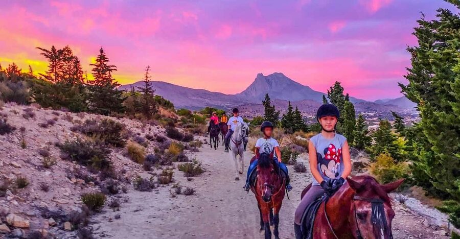 Villajoyosa Horseback Riding in the Mountains with sea views - Getting there from Benidorm and Villajoyosa