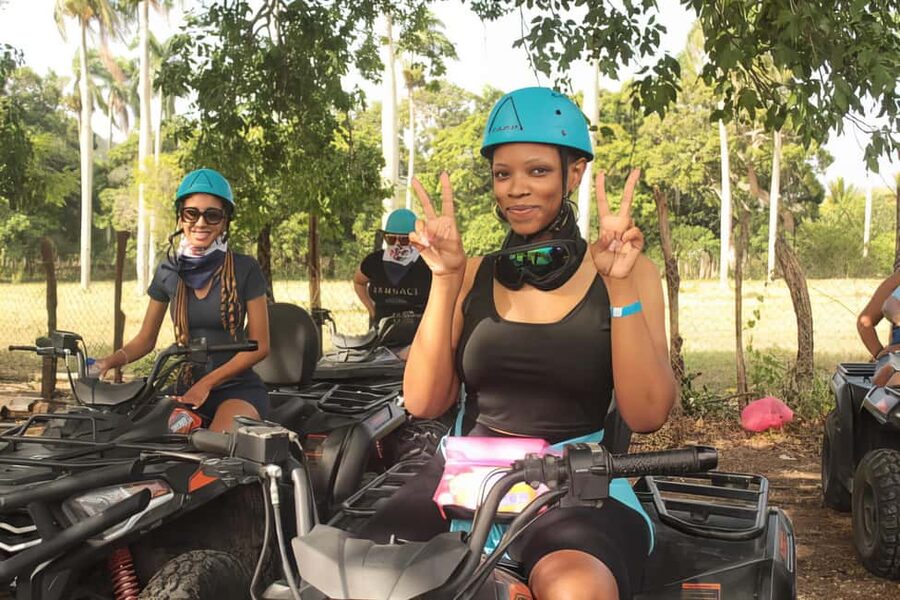 VIP DayPass | ATV's, Zip Lines, Horse Riding| Hotel & Cruise - Dominican lunch with rice, beans, chicken, and plantain