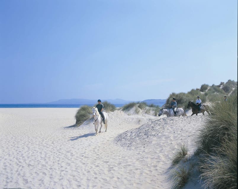 Westport: Beach and Countryside Guided Horse Ride - Riding out from Carrowholly Stables
